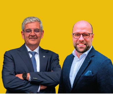 Woordje van de burgemeester en de schepen — foto uit de wijkkrant, pagina 22